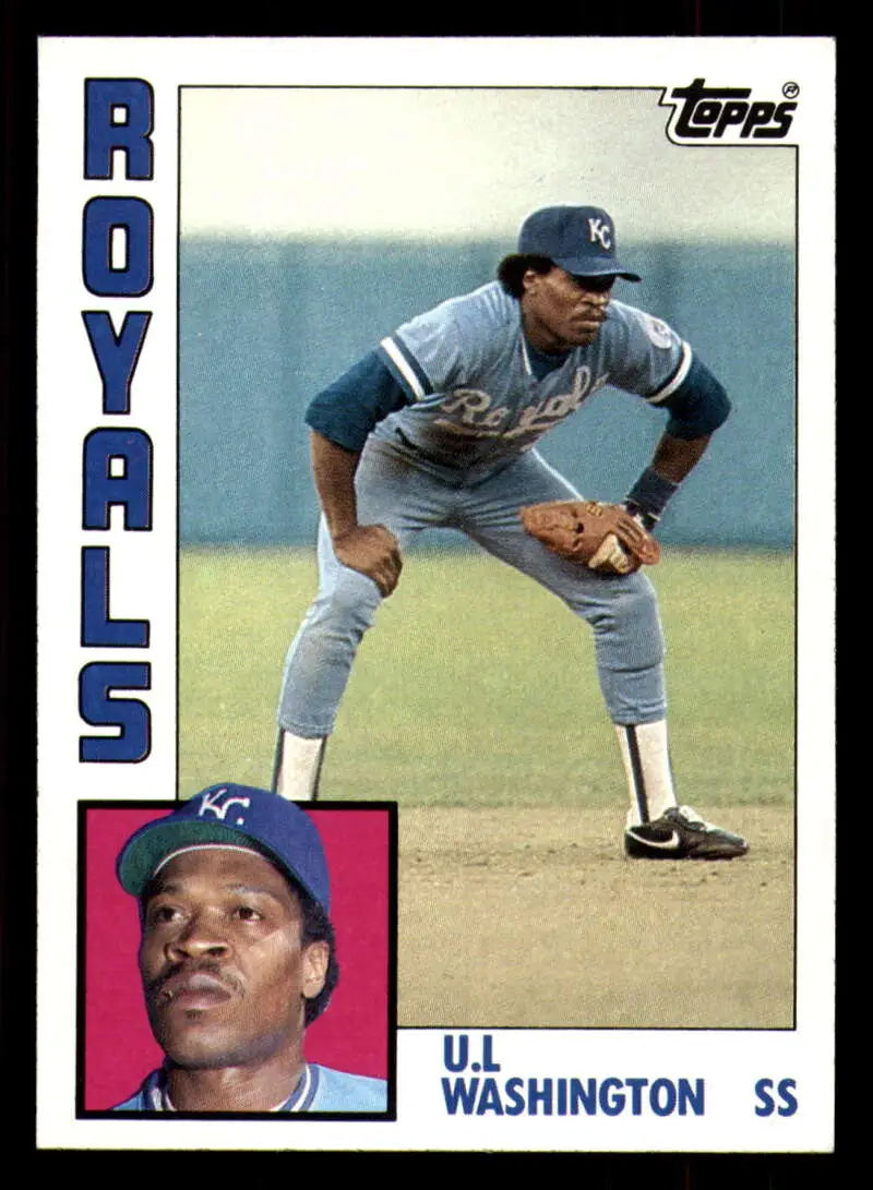 1984 Topps #294 U.L. Washington EX Excellent Kansas City Royals Baseball Card - Baseball Card Single