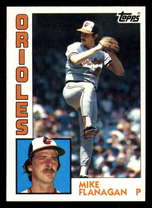 1984 Topps #295 Mike Flanagan EX Excellent Baltimore Orioles Baseball Card - Baseball Card Single