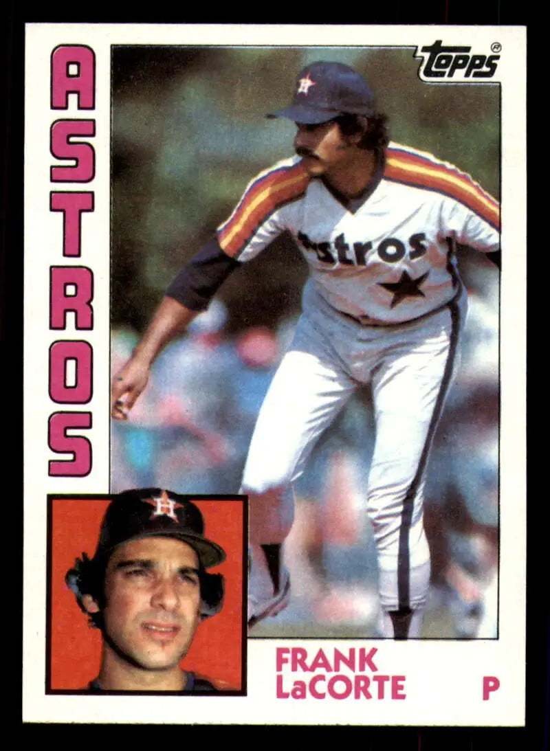 1984 Topps #301 Frank LaCorte EX Excellent Houston Astros Baseball Card - Baseball Card Single