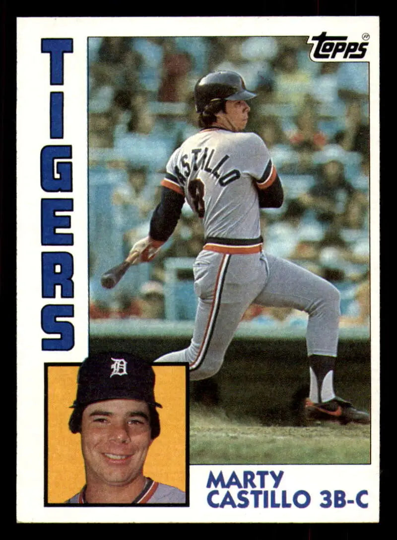 1984 Topps #303 Marty Castillo EX Excellent Detroit Tigers Baseball Card - Baseball Card Single