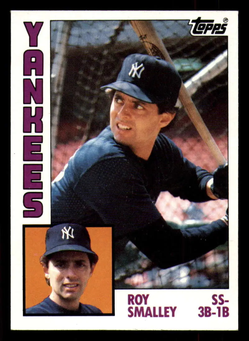 1984 Topps #305 Roy Smalley EX Excellent New York Yankees Baseball Card - Baseball Card Single