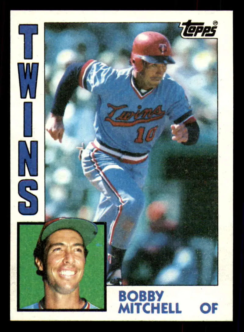 1984 Topps #307 Bobby Mitchell EX Excellent Minnesota Twins Baseball Card - Baseball Card Single