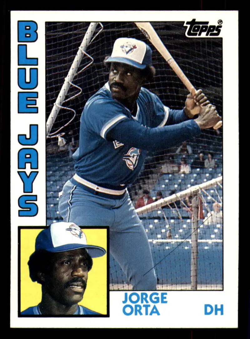 1984 Topps #312 Jorge Orta EX Excellent Toronto Blue Jays Baseball Card - Baseball Card Single