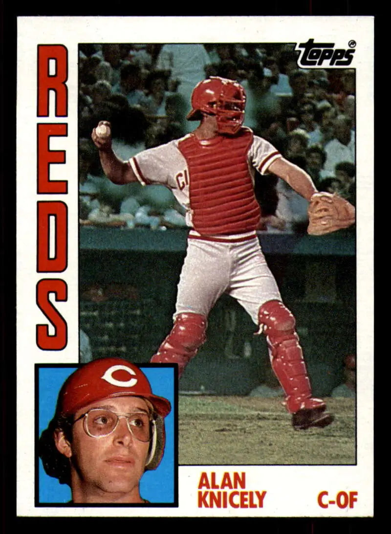1984 Topps #323 Alan Knicely EX Excellent Cincinnati Reds Baseball Card - Baseball Card Single