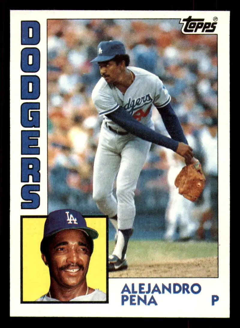 1984 Topps #324 Alejandro Pena EX Excellent RC Rookie Los Angeles Dodgers Baseball Card - Baseball Card Single