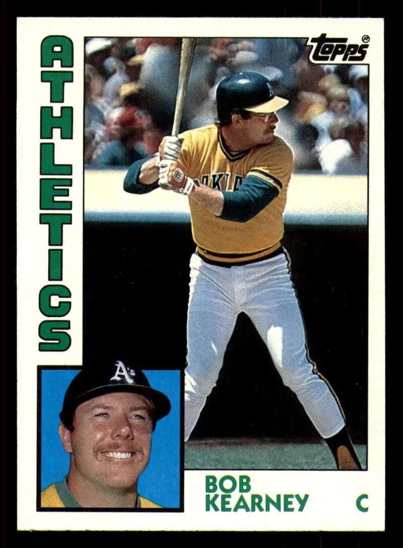 1984 Topps #326 Bob Kearney EX Excellent Oakland Athletics Baseball Card - Baseball Card Single