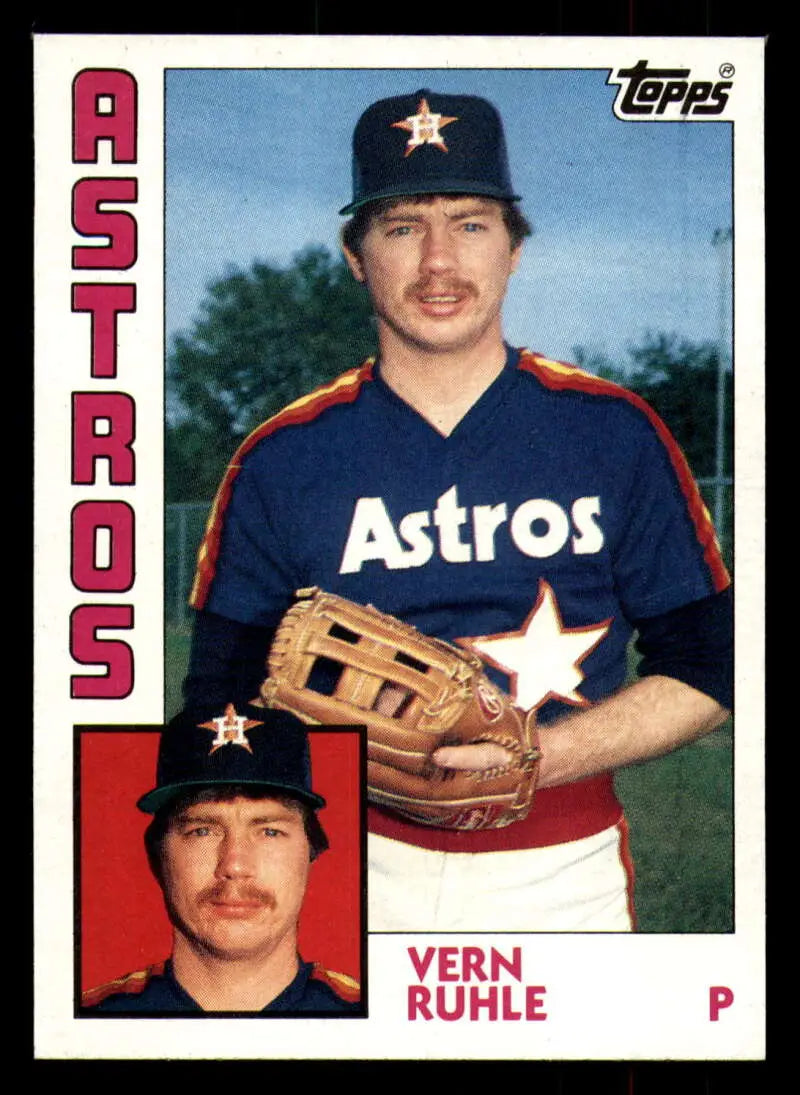 1984 Topps #328 Vern Ruhle EX Excellent Houston Astros Baseball Card - Baseball Card Single