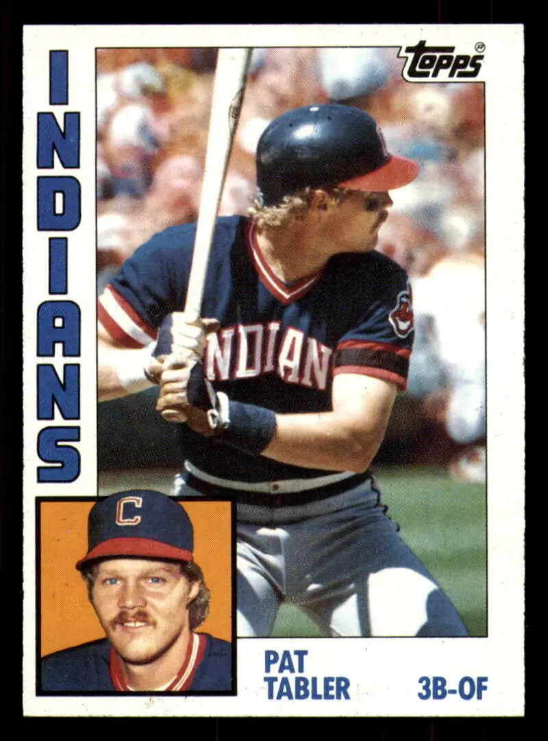 1984 Topps #329 Pat Tabler EX Excellent Cleveland Indians Baseball Card - Baseball Card Single