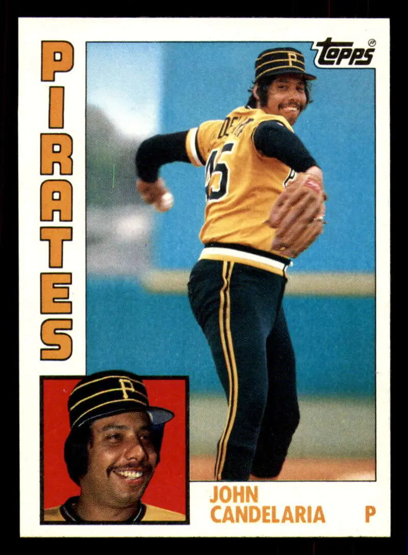 1984 Topps #330 John Candelaria EX Excellent Pittsburgh Pirates Baseball Card - Baseball Card Single