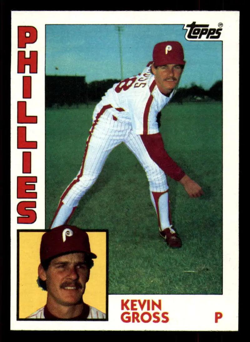1984 Topps #332 Kevin Gross EX Excellent RC Rookie Philadelphia Phillies Baseball Card - Baseball Card Single