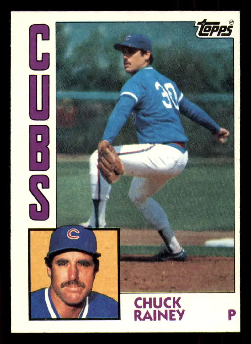 1984 Topps #334 Chuck Rainey EX Excellent Chicago Cubs Baseball Card - Baseball Card Single