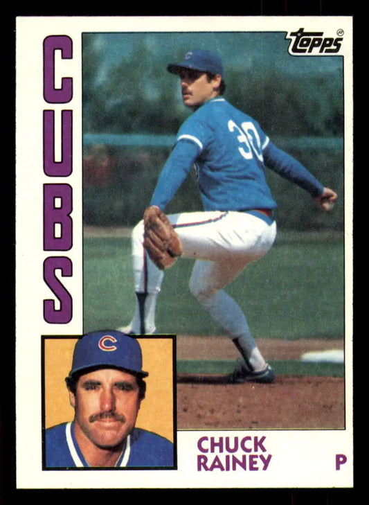 1984 Topps #334 Chuck Rainey EX Excellent Chicago Cubs Baseball Card - Baseball Card Single