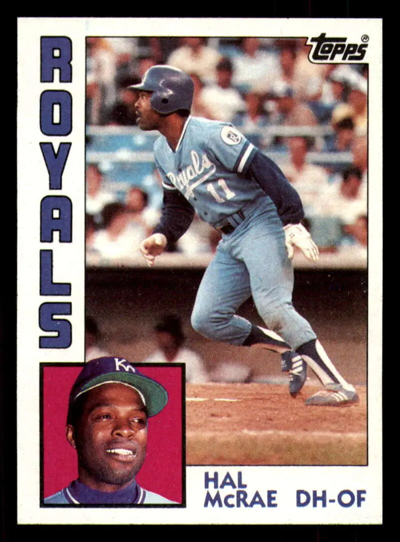 1984 Topps #340 Hal McRae EX Excellent Kansas City Royals Baseball Card - Baseball Card Single