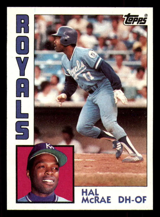 1984 Topps #340 Hal McRae EX Excellent Kansas City Royals Baseball Card - Baseball Card Single