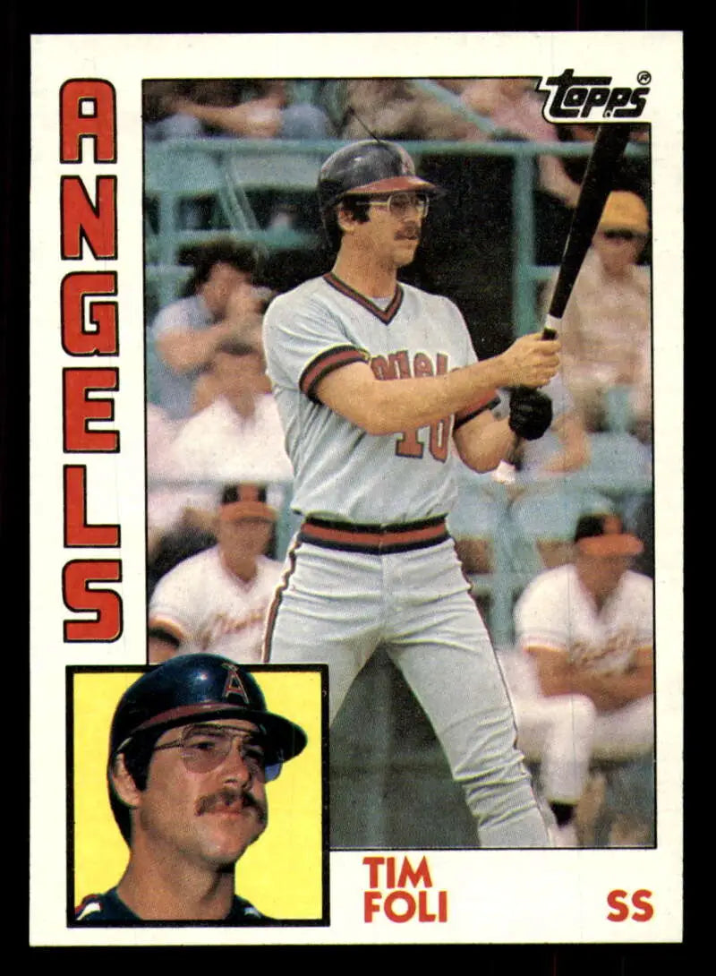 1984 Topps #342 Tim Foli EX Excellent California Angels Baseball Card - Baseball Card Single