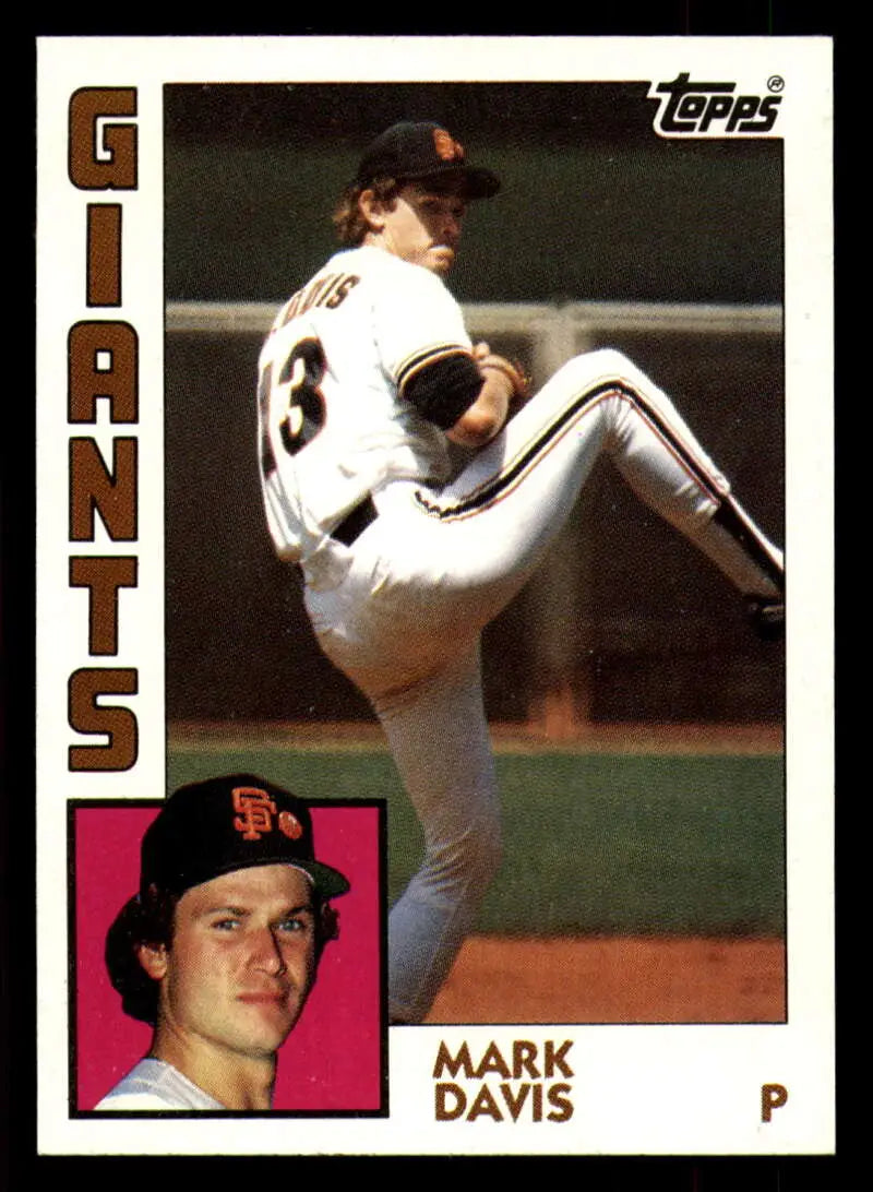 1984 Topps #343 Mark Davis EX Excellent San Francisco Giants Baseball Card - Baseball Card Single