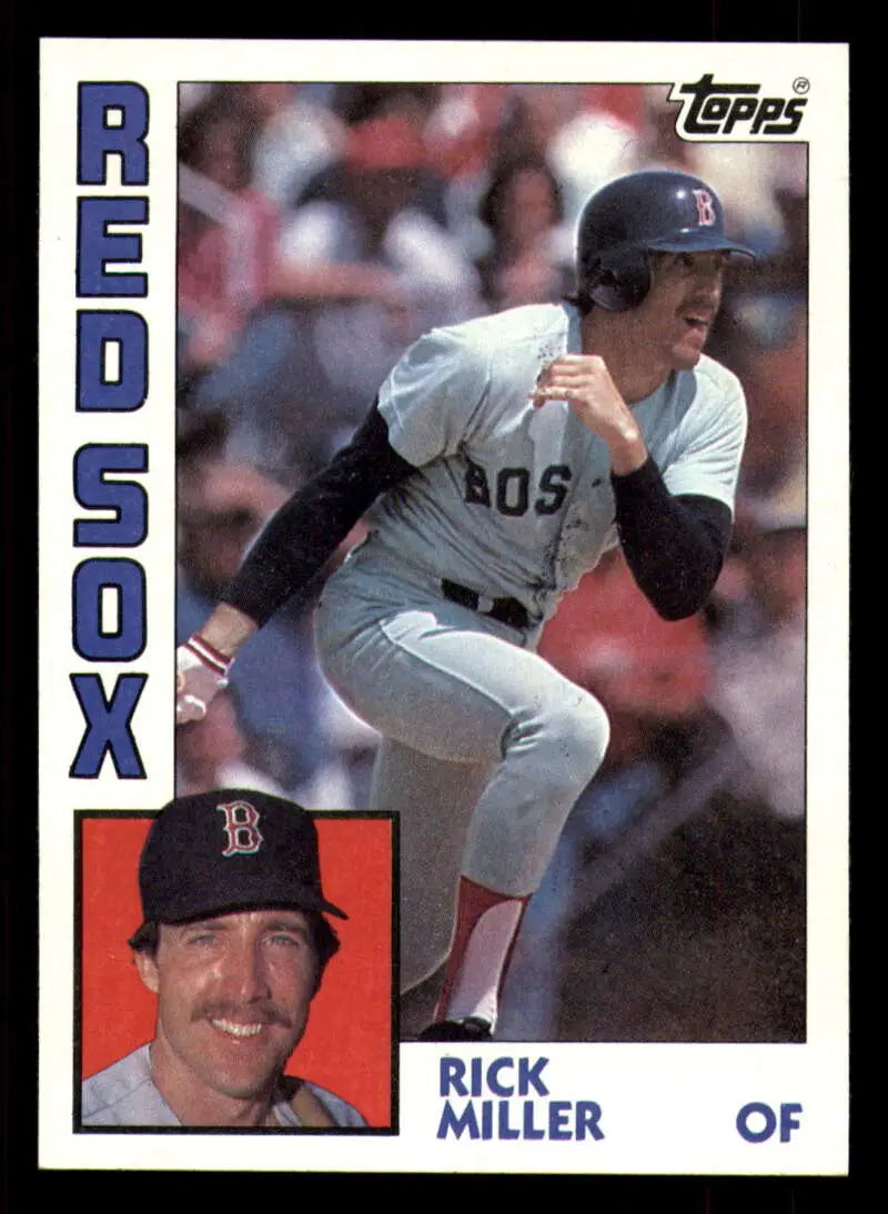 1984 Topps #344 Rick Miller EX Excellent Boston Red Sox Baseball Card