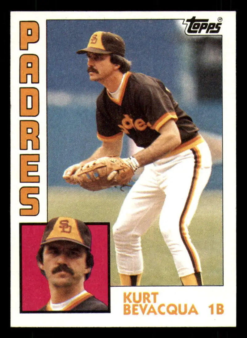 1984 Topps #346 Kurt Bevacqua EX Excellent San Diego Padres Baseball Card - Baseball Card Single