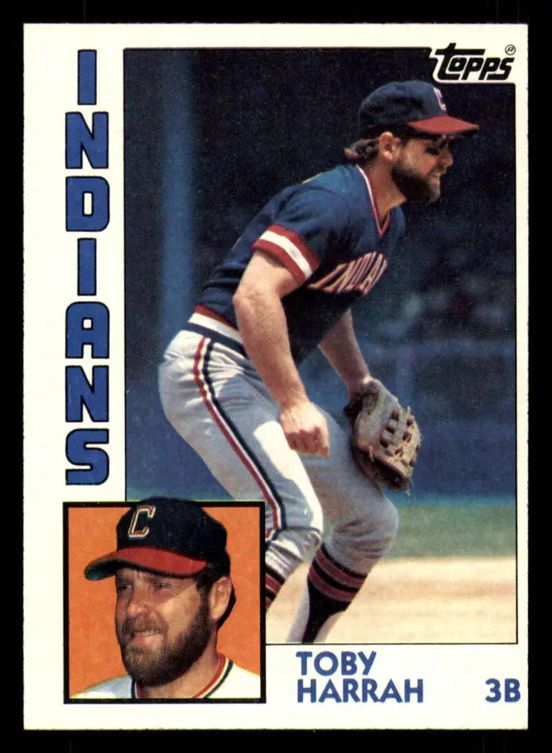 1984 Topps #348 Toby Harrah EX Excellent Cleveland Indians Baseball Card - Baseball Card Single