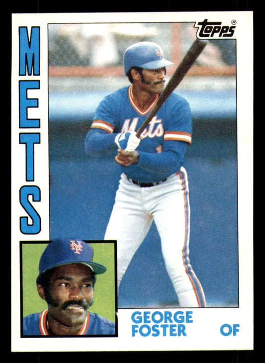 1984 Topps #350 George Foster EX Excellent New York Mets Baseball Card - Baseball Card Single