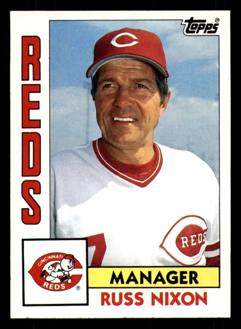1984 Topps #351 Russ Nixon EX Excellent Cincinnati Reds Baseball Card - Baseball Card Single