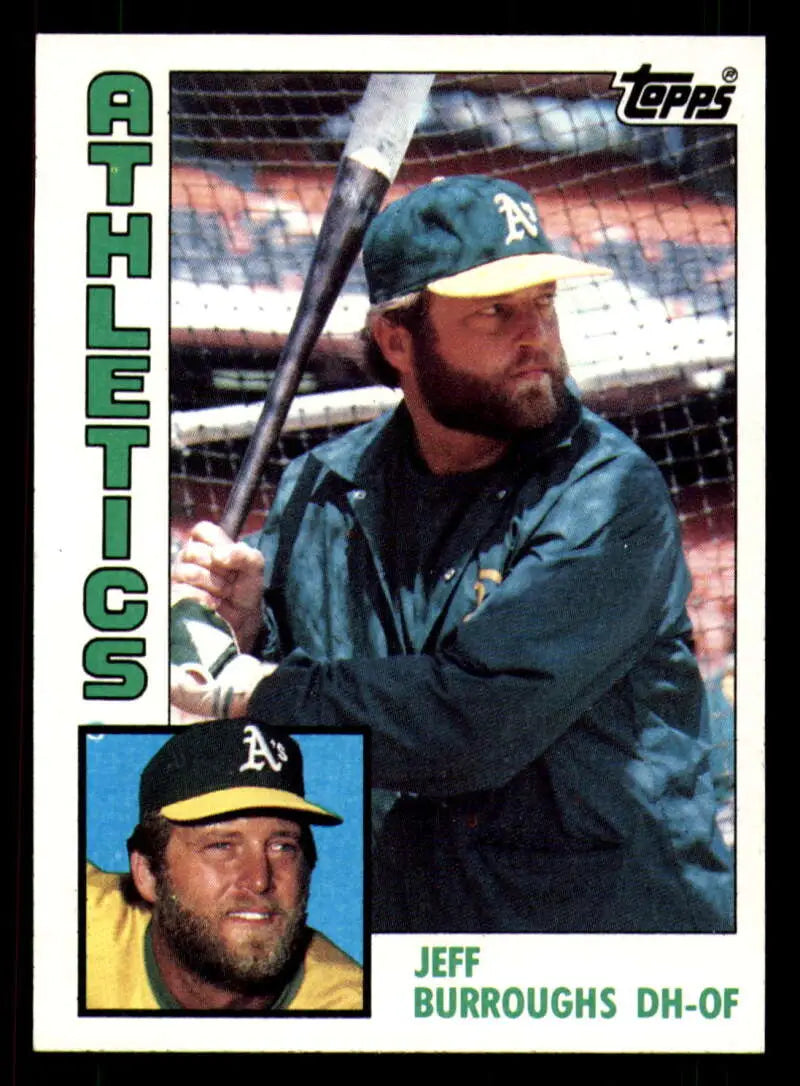 1984 Topps #354 Jeff Burroughs EX Excellent Oakland Athletics Baseball Card - Baseball Card Single