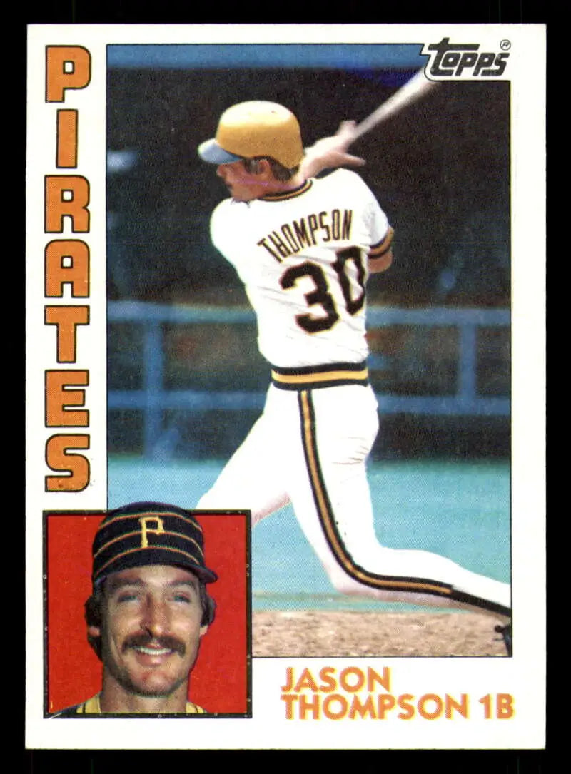 1984 Topps #355 Jason Thompson EX Excellent Pittsburgh Pirates Baseball Card - Baseball Card Single