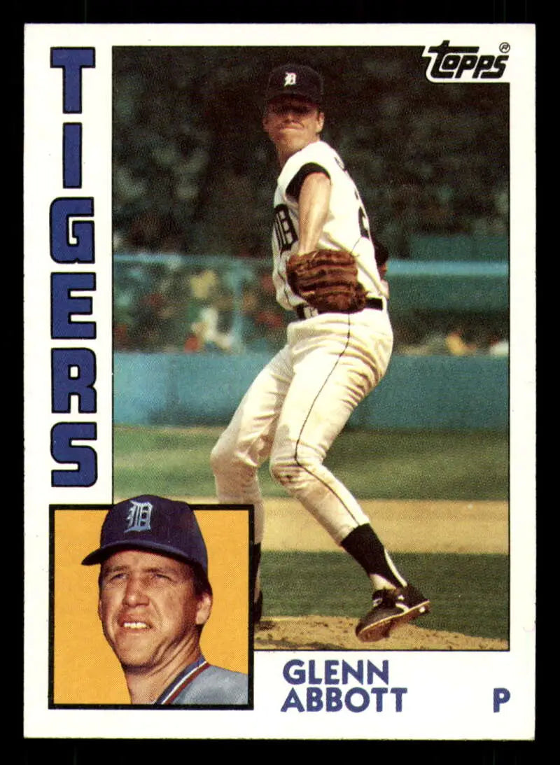 1984 Topps #356 Glenn Abbott EX Excellent Detroit Tigers Baseball Card - Baseball Card Single
