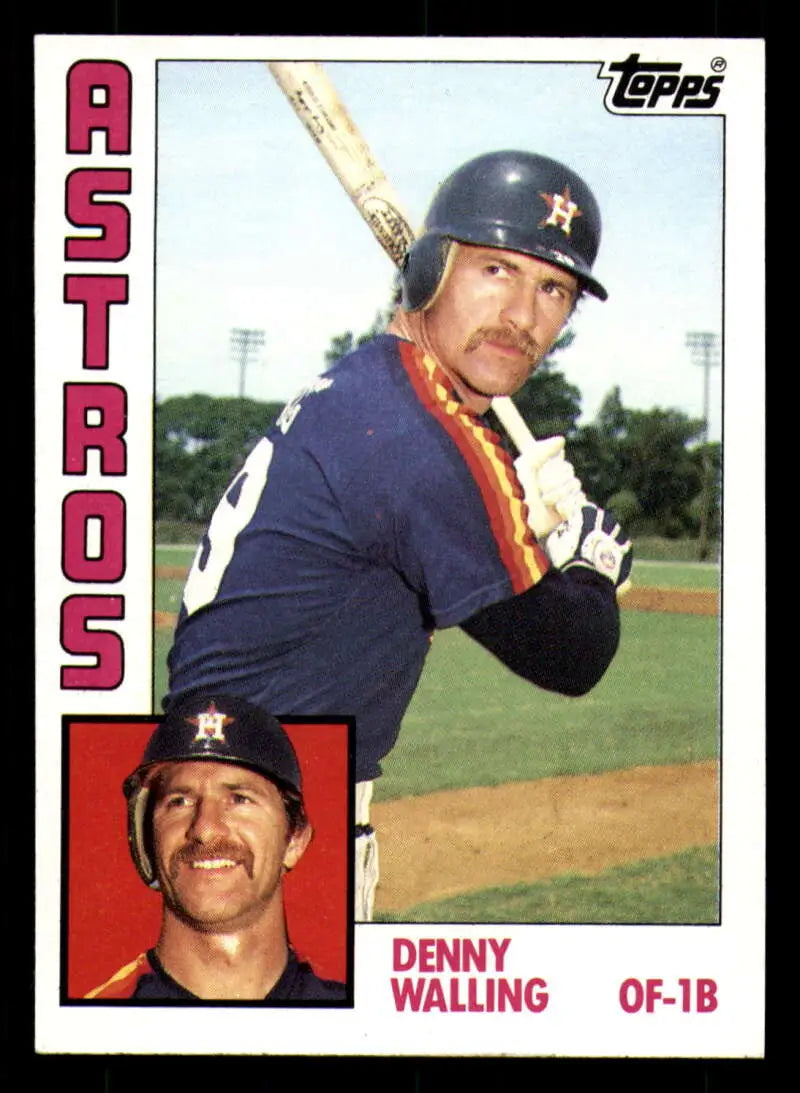1984 Topps #36 Denny Walling EX Excellent Houston Astros Baseball Card - Baseball Card Single