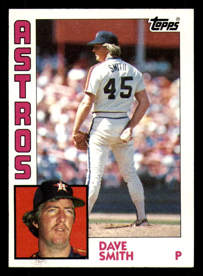 1984 Topps #361 Dave Smith EX Excellent Houston Astros Baseball Card - Baseball Card Single