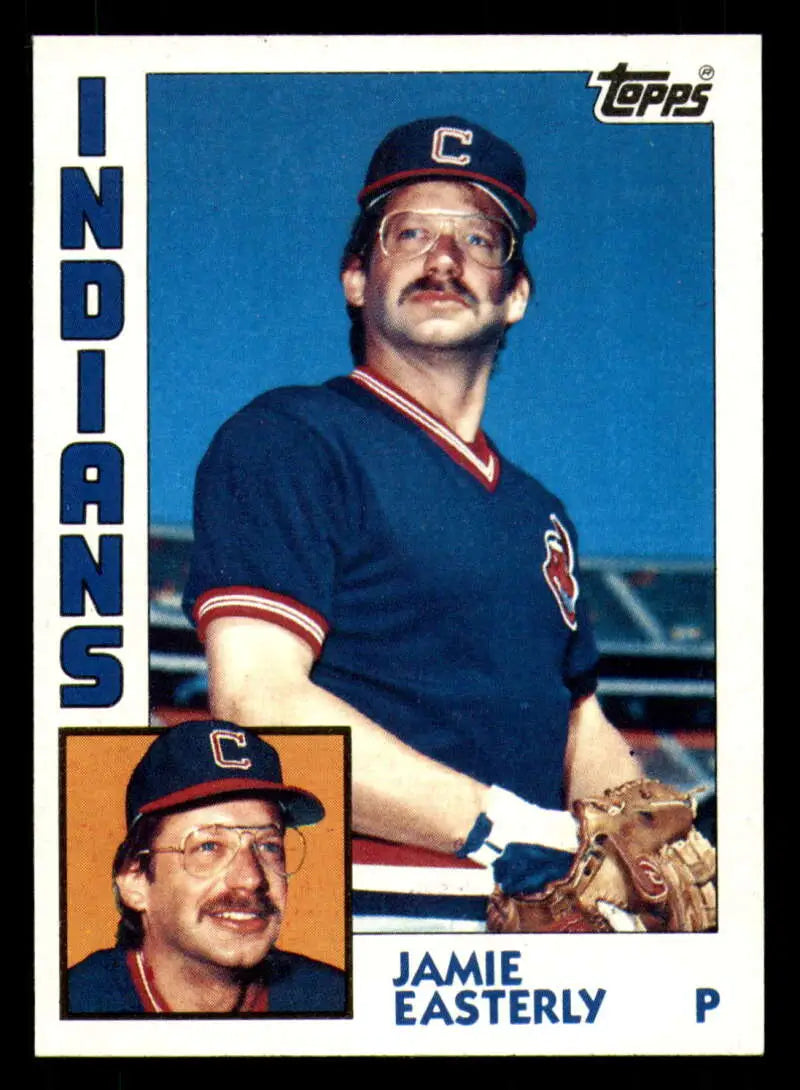 1984 Topps #367 Jamie Easterly EX Excellent Cleveland Indians Baseball Card - Baseball Card Single