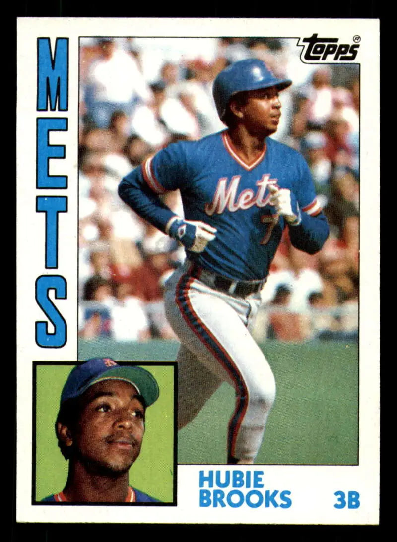 1984 Topps #368 Hubie Brooks EX Excellent New York Mets Baseball Card - Baseball Card Single