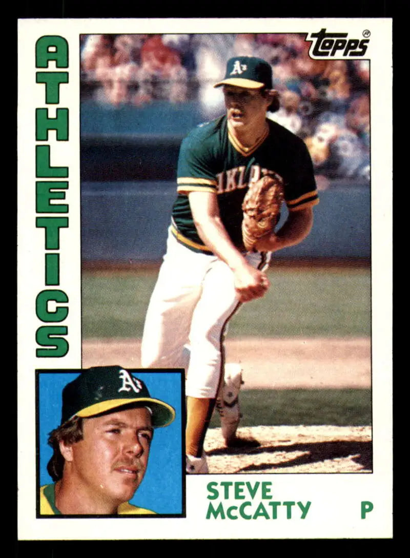 1984 Topps #369 Steve McCatty EX Excellent Oakland Athletics Baseball Card - Baseball Card Single