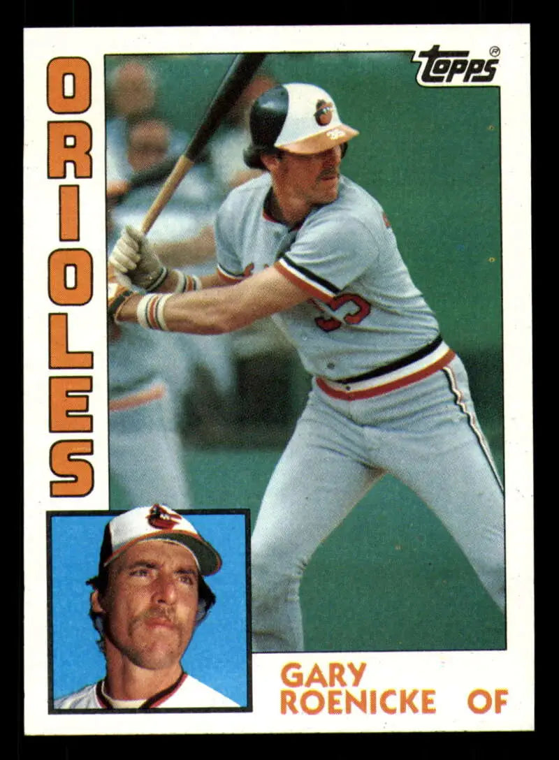 1984 Topps #372 Gary Roenicke EX Excellent Baltimore Orioles Baseball Card - Baseball Card Single