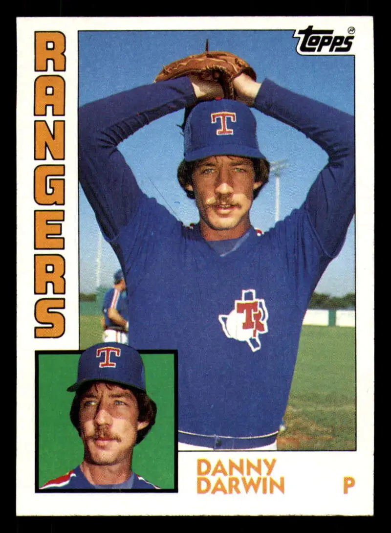 1984 Topps #377 Danny Darwin EX Excellent Texas Rangers Baseball Card - Baseball Card Single