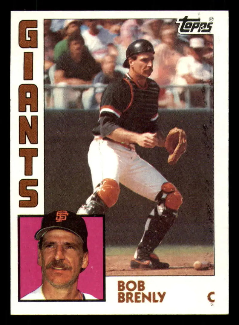1984 Topps #378 Bob Brenly EX Excellent San Francisco Giants Baseball Card - Baseball Card Single
