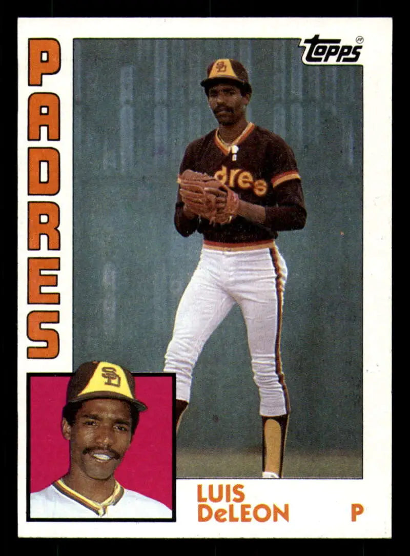 1984 Topps #38 Luis DeLeon EX Excellent San Diego Padres Baseball Card - Baseball Card Single