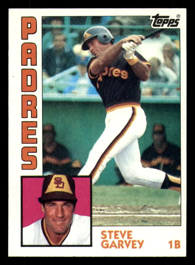 1984 Topps #380 Steve Garvey EX Excellent San Diego Padres Baseball Card - Baseball Card Single