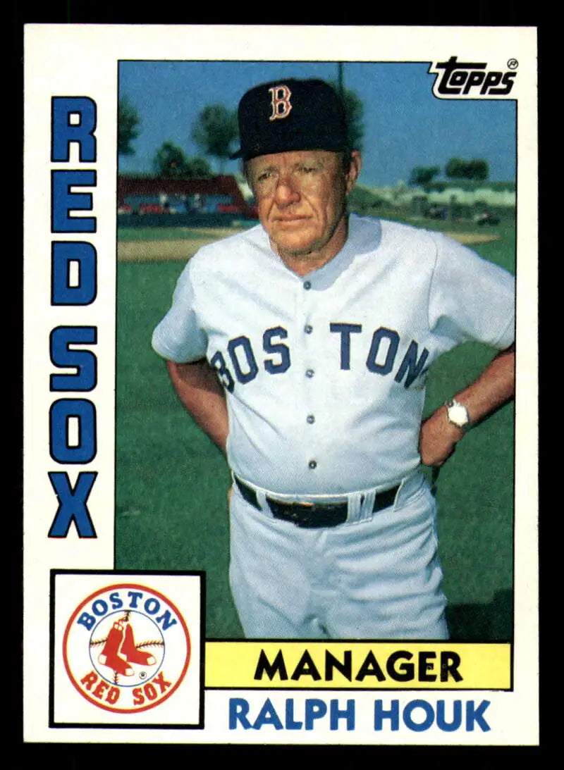 1984 Topps #381 Ralph Houk EX Excellent Boston Red Sox Baseball Card - Baseball Card Single