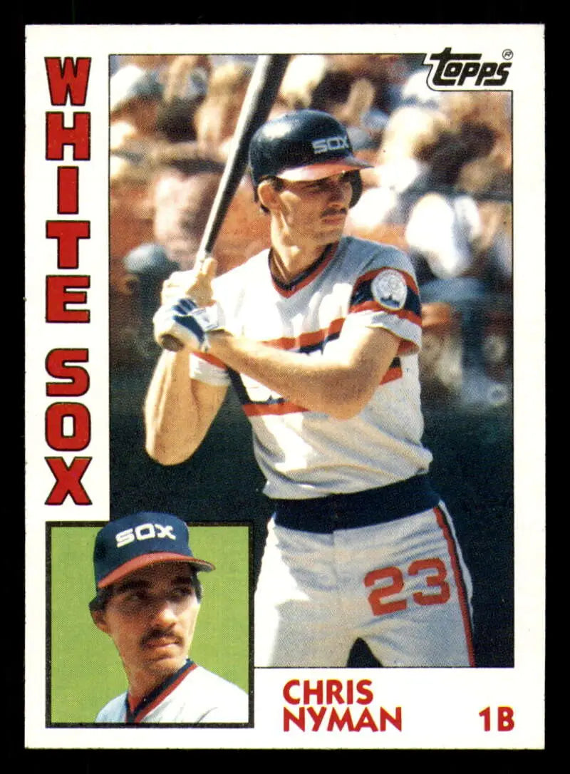 1984 Topps #382 Chris Nyman EX Excellent RC Rookie Chicago White Sox Baseball Card - Baseball Card Single