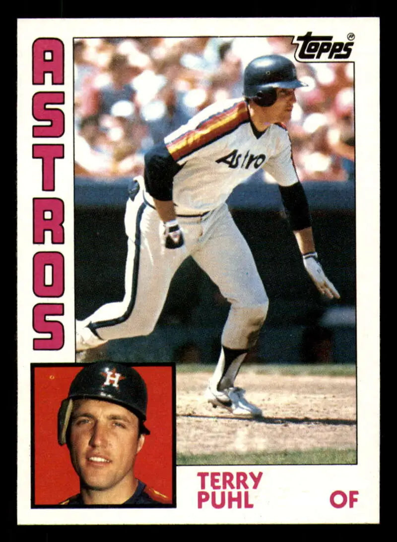 1984 Topps #383 Terry Puhl EX Excellent Houston Astros Baseball Card - Baseball Card Single