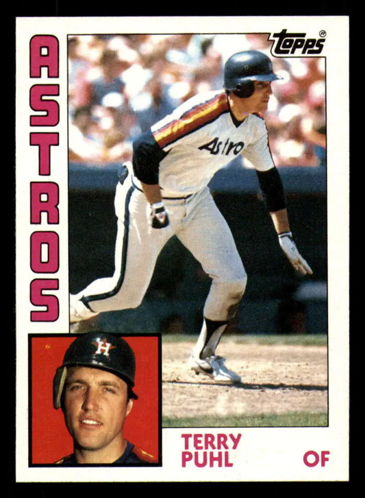 1984 Topps #383 Terry Puhl EX Excellent Houston Astros Baseball Card - Baseball Card Single