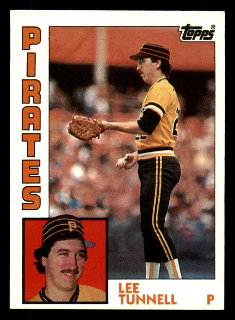 1984 Topps #384 Lee Tunnell EX Excellent Pittsburgh Pirates Baseball Card - Baseball Card Single