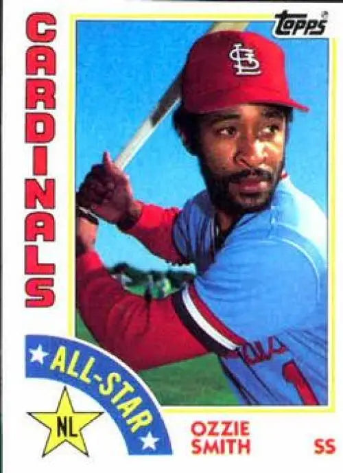1984 Topps #389 Ozzie Smith EX Excellent St. Louis Cardinals Baseball Card - Baseball Card Single