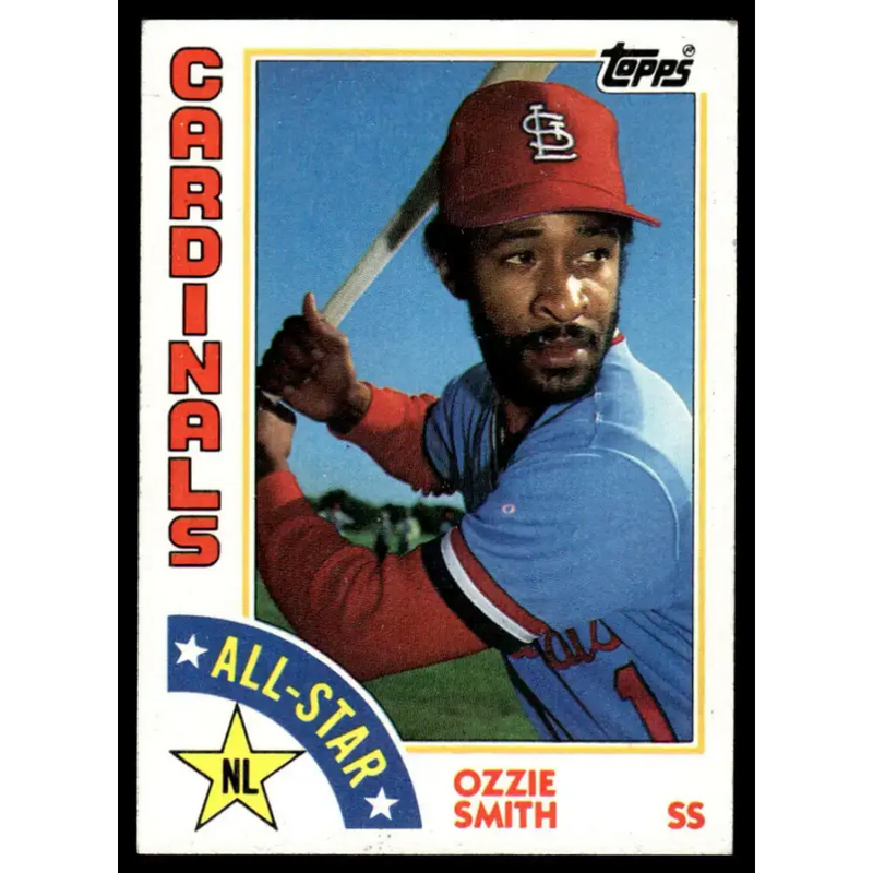 1984 Topps #389 Ozzie Smith EX/NM St. Louis Cardinals Baseball Card - Baseball Card Single
