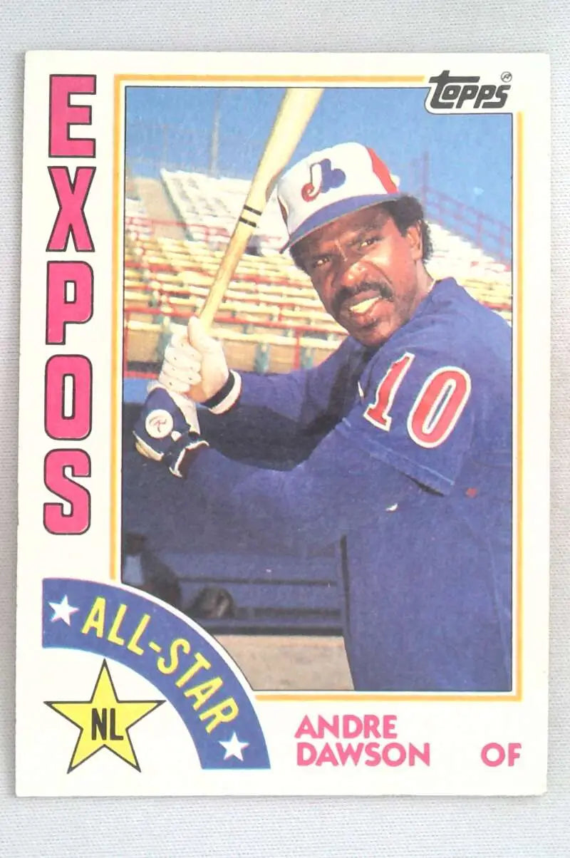 1984 Topps #392 Andre Dawson EX Excellent Montreal Expos Baseball Card - Baseball Card Single