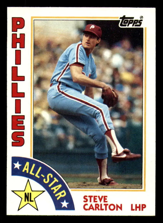 1984 Topps #395 Steve Carlton EX Excellent Philadelphia Phillies Baseball Card - Baseball Card Single