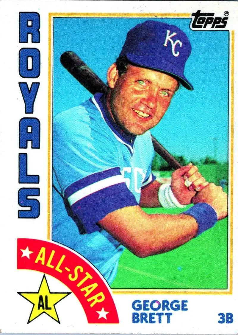 1984 Topps #399 George Brett EX Excellent Kansas City Royals Baseball Card - Baseball Card Single