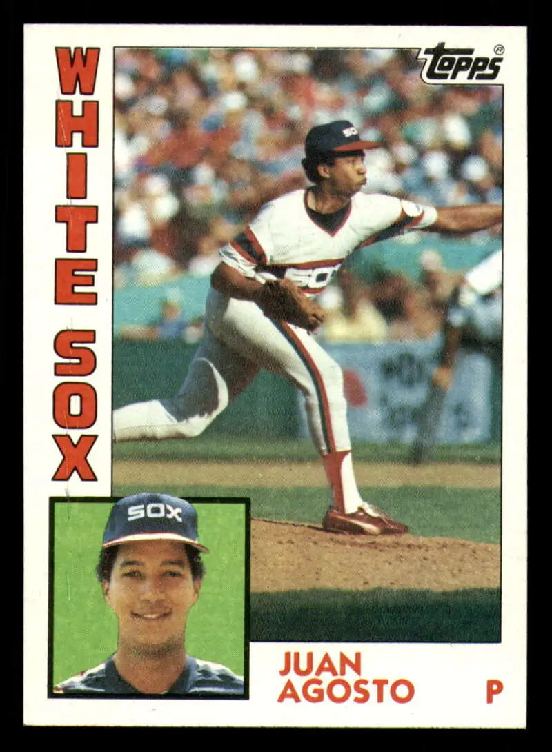 1984 Topps #409 Juan Agosto EX Excellent Chicago White Sox Baseball Card - Baseball Card Single