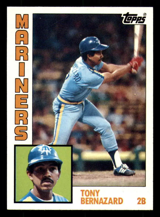 1984 Topps #41 Tony Bernazard EX Excellent Seattle Mariners Baseball Card - Baseball Card Single